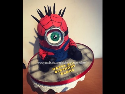 How To Make A 3D SpiderMan Minion Cake