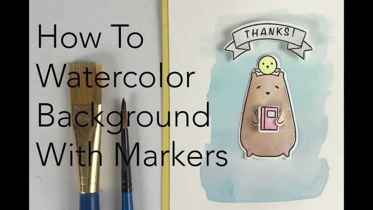 How To Make a Watercolor Background With Markers | Marvy Uchida