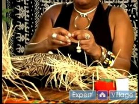 How to Make African Crafts : How to Make Beaded Tassels for an African Theme Decorative Pillow