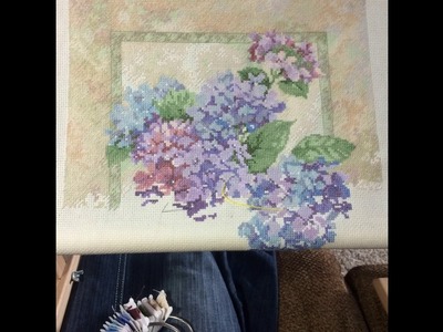 Hydrangea Cross Stitch Slide Show