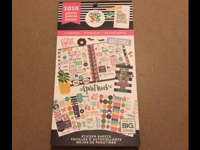 Michaels MAMBI Create 365 Happy Planner Student Sticker Book Flip Through