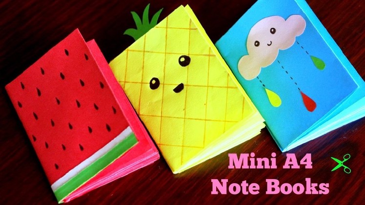 Mini A4 Notebooks (No Glue.No Stapler)