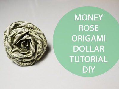 Money Rose Origami Folded Dollar Tutorial DIY Flower