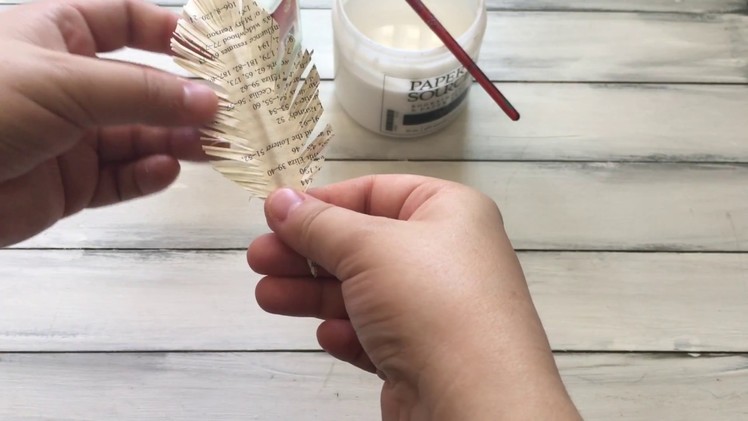 RECYCLED PAPER FEATHER HOW TO | SVETLANKADIY