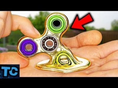 Top 10 MOST INSANE DIY FIDGET SPINNERS! (DIY Gallium Fidget Spinner, Origami Spinner & More)