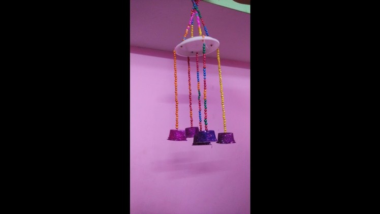 Wall Hanging with plastic cup, || DIY || art with neha ||