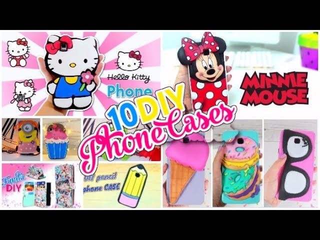 10 PHONE CASES DIY   EASY CRAFTS FOR CHILDREN To Do When You're BORED!  Simple compilation DIY