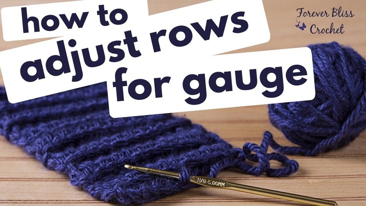 2 Ways to Adjust Rows for Gauge