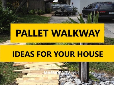50+ Best Pallet Walkway DIY Ideas for Your House 2017