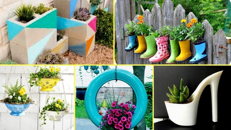 ????50 + Creative Garden Flower Pot Ideas 2017 - Creative DIY Flower Pot????