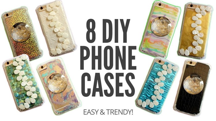 8 SIMPLE + TRENDY DIY CELL PHONE CASES (interchangeable & so easy!)