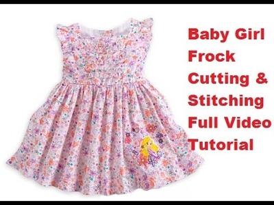 Baby Girl Frock Cutting and Stitching