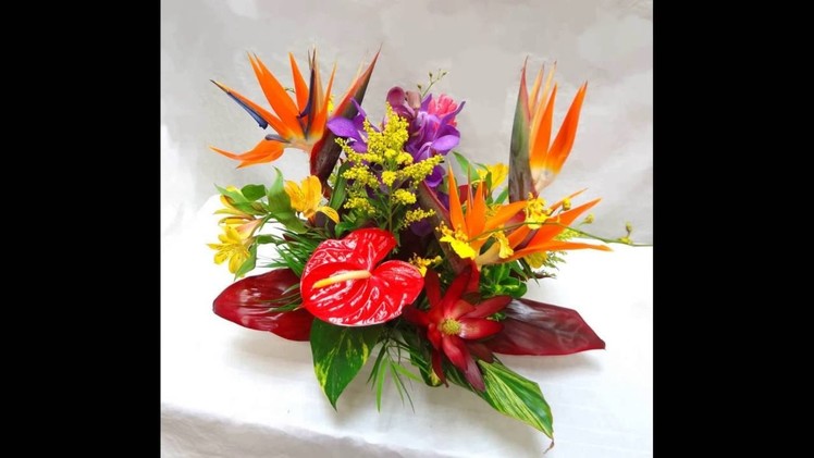 Birds of paradise flower arrangement
