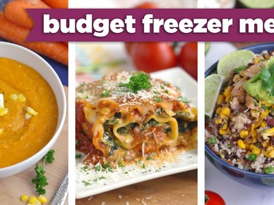Budget Freezer Meals for the Slow Cooker & Oven! Healthy Dinner Recipes - Mind Over Munch