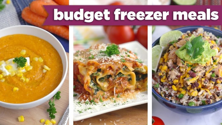 Budget Freezer Meals for the Slow Cooker & Oven! Healthy Dinner Recipes - Mind Over Munch