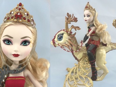CUSTOM EVER AFTER HIGH - Apple White & Dragon makeover