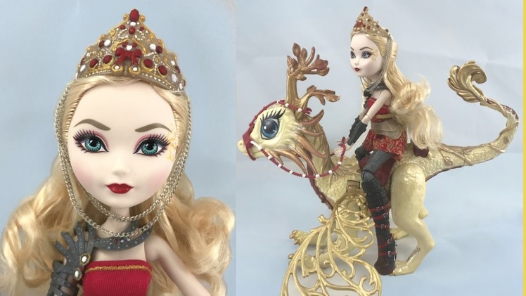 CUSTOM EVER AFTER HIGH - Apple White & Dragon makeover