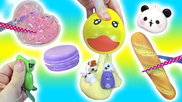 Cutting Open Squishy TOYS! Pudding SLIME? Homemade Stress Ball Ducky Doctor Squish