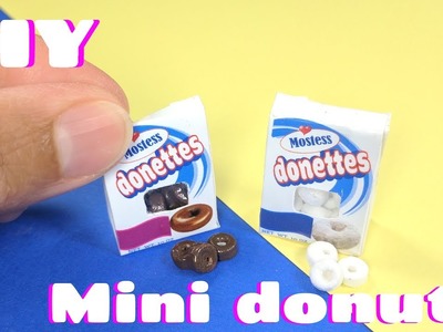 DIY Miniature Donuts - Hostess Inspired Donettes - Dollhouse Food