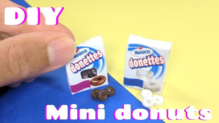DIY Miniature Donuts - Hostess Inspired Donettes - Dollhouse Food