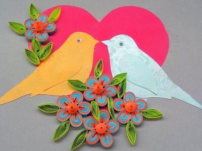 DIY | Paper Quilling Love Birds