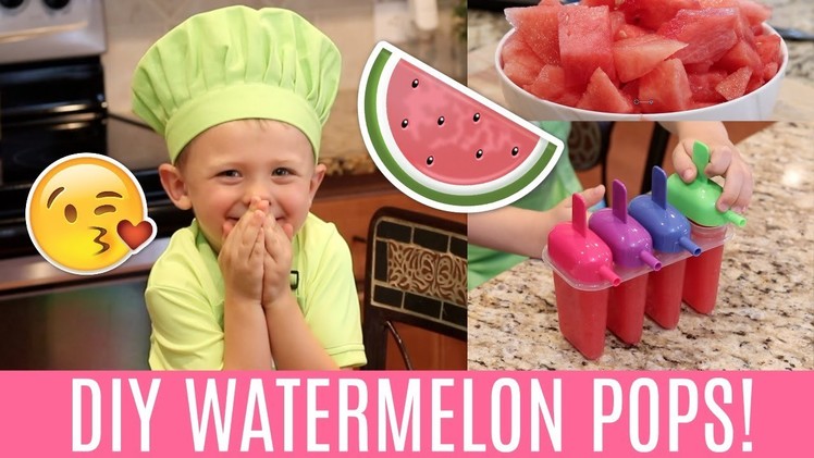 DIY Watermelon Popsicles! ???? (with Carson!)