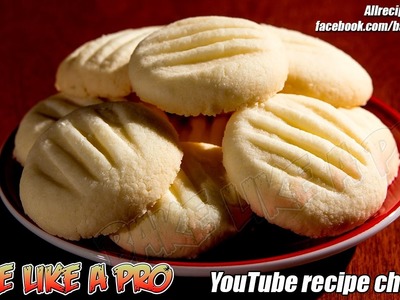 Easy Amazing Butter Cookies Recipe   Shortbread cookies recipe