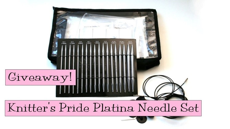 Giveaway!  Knitter's Pride Platina Interchangeable Needle Set
