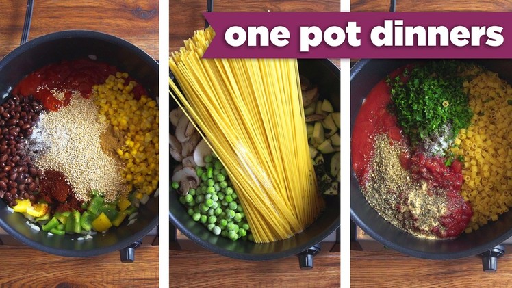 Healthy One-Pot Dinner Recipes! Pizza Pasta, Taco Quinoa, + BONUS Recipe! - Mind Over Munch