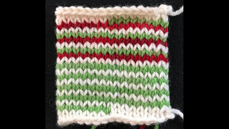 Helix Knitting - One Row Stripes in the Round