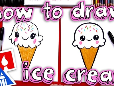 How To Draw A Cute Ice Cream Cone