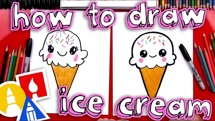 How To Draw A Cute Ice Cream Cone