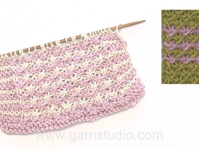 How to knit the flowerpattern - Daisy.