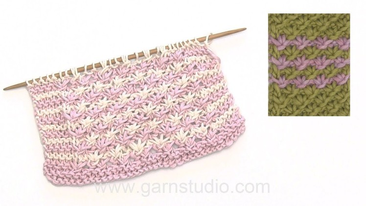 How to knit the flowerpattern - Daisy.