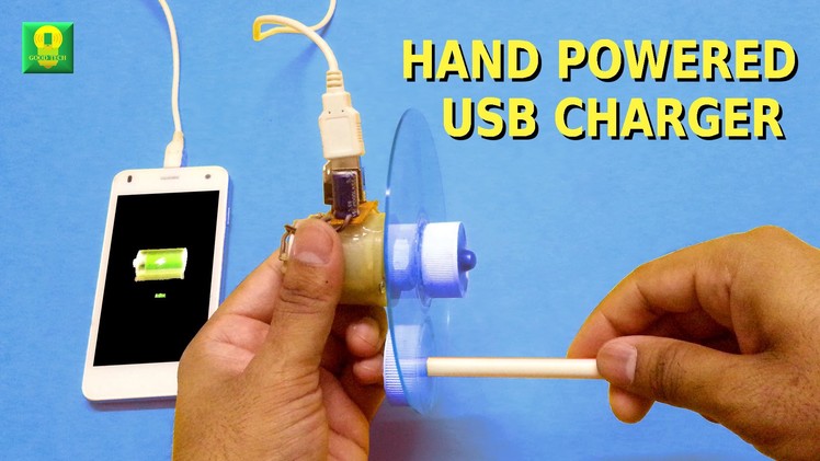 How to make a Hand Powered USB Charger at home