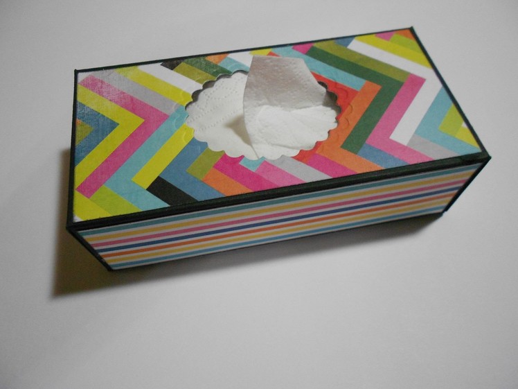 How to make a Mini Tissue Box (Taschentuchbox)