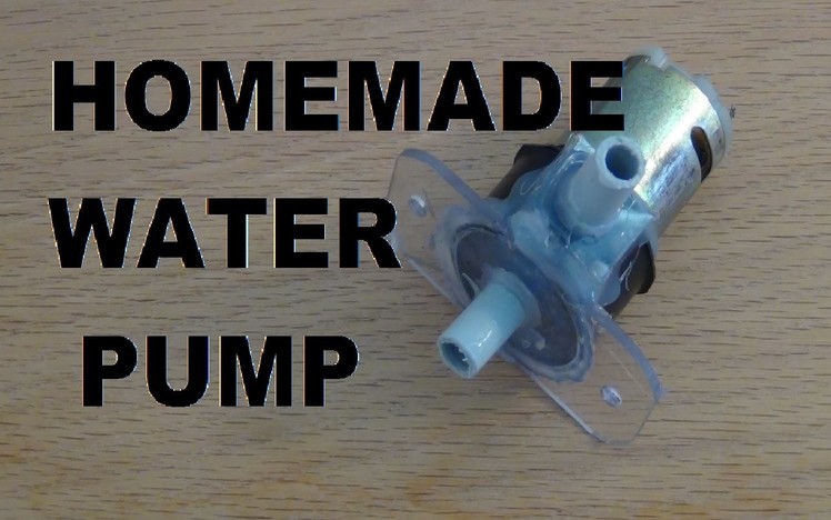 How to make an electric water pump!