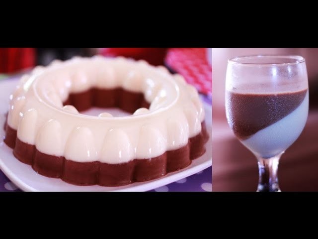 How to Make Chocolate and Vanilla Cream Jelly Pudding- Dessert Month-Beautyklove