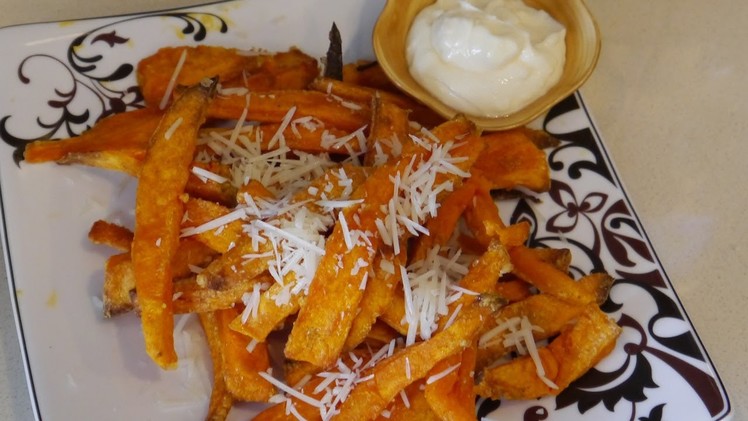 How to Make Crispy Sweet Potato Fries!