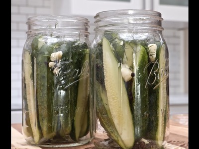 How to Make Homemade Dill Pickles  (Easy Refrigerator Recipe)