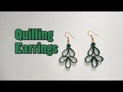 How to make Quilling earrings || Paper Earrings || Quilling Earrings || Easy Quilling earrings