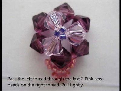How to make Triangular Pink Purple Ring