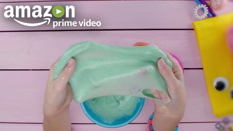How To Make Your Own Glitter Slime | Amazon Kids