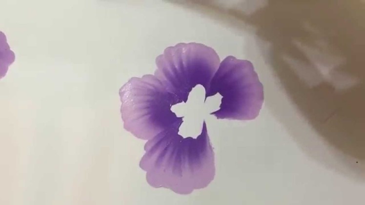 How to paint a purple rose with acrylic