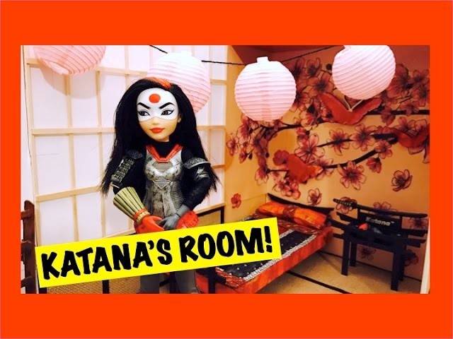 JAPANESE DOLL ROOM IN A BOX TUTORIAL FOR DC SUPERHERO GIRLS KATANA