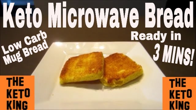 Keto Microwave Bread– only 3 MINS!! | Keto Mug Bread ǀ Low Carb Mug Bread | Low Carb Microwave Bread