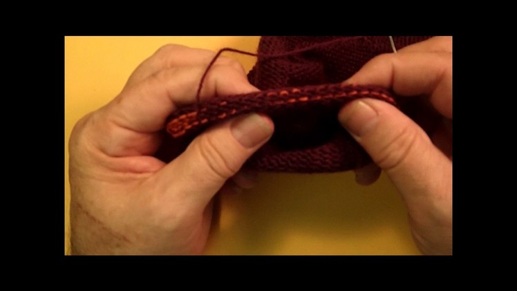 Kitchener Stitch for Closing Sock Toe