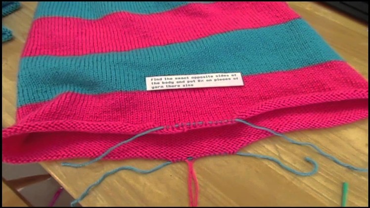 Knitting in the round- attaching sleeves to body