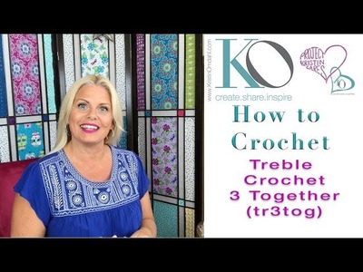 Kristin Omdahl Crochet Library of Stitches: Treble Crochet 3 Together  tr3tog