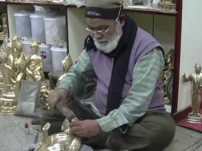 Maaati com   Video 5, Making of Moradabad Brass items